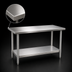 Thumbnail image #3 for Eagle Group Spec-Master 84-Inch x 48-Inch Stainless Steel Work Table with Adjustable Undershelf