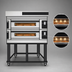 Thumbnail image #3 for Moretti Forni serieS S105E Modular Electric Two-Deck Pizza Oven with Stand