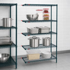 Thumbnail image #3 for Metro Super Erecta AN416K3 Add-On Wire Shelving Unit, 24W x 21D x 63H, 4 Shelves, Metroseal 3 Epoxy-Coated Finish
