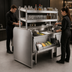 Thumbnail image #3 for Top Shelf Pass-Thru Underbar Ice Bin/Cocktail Station with Dual Sinks, 10-Circuit Cold Plate, and Overshelves - 54 Inch