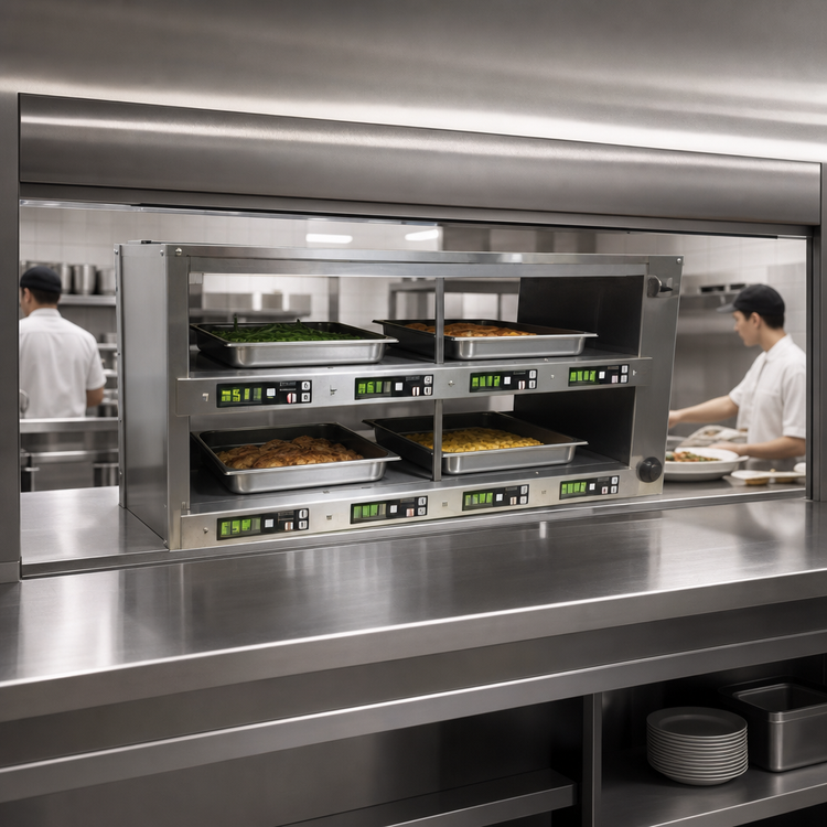 Product image #3 for Carter-Hoffmann Pass-Through Modular Holding Cabinet with Independent Top and Bottom Heat, 6-Pan Capacity