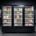 Thumbnail image #3 for Atosa Three-Section Glass Door Freezer Merchandiser, 68 Cu. Ft., Bottom-Mount Self-Contained, Black Exterior