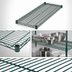 Thumbnail image #4 for Winco 72-Inch x 14-Inch Green Epoxy-Coated Wire Shelf with 4 Sleeve Clips