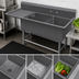 Thumbnail image #3 for John Boos Pro-Bowl 3-Compartment Platter Sink with 30-Inch Left Drainboard