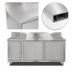 Thumbnail image #3 for John Boos 60-Inch Stainless Steel Beverage Unit with Cabinet Base, 5-Inch Backsplash, and Left Trash Chute