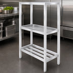 Thumbnail image #3 for Channel Manufacturing Lifetime Tough ED2442-3 3-Shelf Tubular Aluminum Dunnage Shelving, 42 x 24 x 64 Inches