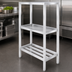 Thumbnail image #3 for Lifetime Tough Tubular Dunnage Shelving, 3-Shelf, 42 x 24 x 64 Inches, Aluminum