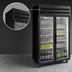 Thumbnail image #3 for Howard-McCray GR22-B One-Section Glass Door Merchandiser Refrigerator, 22 Cu. Ft., Black, Top Mount Self-Contained