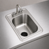 Thumbnail image #3 for Eagle Group One-Compartment Self-Rimming Drop-In Sink with Gooseneck Faucet, 14 x 16 x 9-1/2 Inch Bowl, 304 Stainless Steel