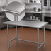 Thumbnail image #3 for Advance Tabco 72 Inch x 30 Inch 14 Gauge 304 Stainless Steel Flat Top Work Table with Galvanized Legs