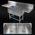 Thumbnail image #3 for John Boos Pro-Bowl 2-Compartment Stainless Steel Drainboard Sink