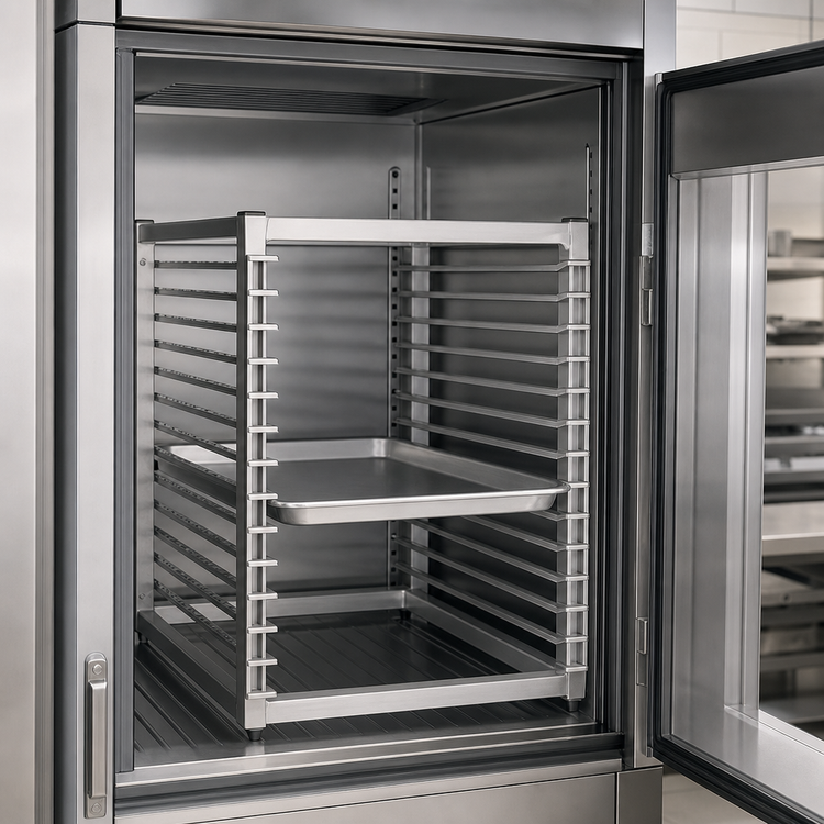 Product image #3 for Channel Manufacturing Heavy-Duty End-Load Aluminum Bun Pan Rack for Reach-In Refrigerators, 13 Full-Size Pan Capacity