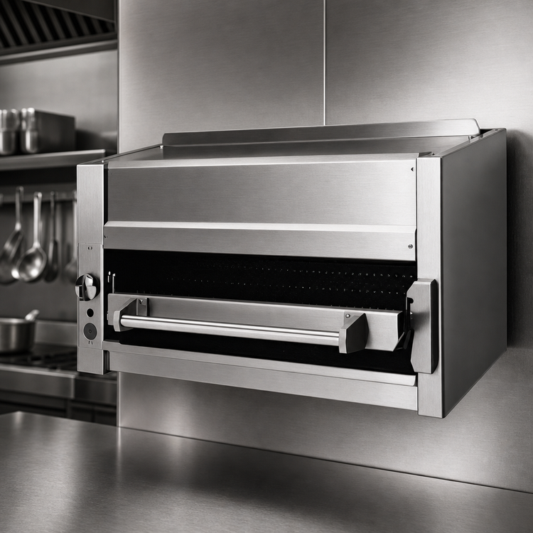 Product image #3 for Titan JSB-36WM 36" Wall Mounted Gas Infrared Salamander Broiler