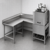 Thumbnail image #3 for Eagle Group Corner Clean Dishtable, 96-Inch Machine-to-Corner, 60-Inch Corner-to-End, Right-to-Left Operation, 16/430 Stainless Steel Top