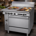 Thumbnail image #3 for Garland Cuisine Series 36-Inch Heavy-Duty Gas Combination Top Range with 18-Inch Even-Heat and Front-Fired Hot Tops, Standard Oven