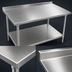 Thumbnail image #3 for John Boos Stallion Stainless Steel Top Work Table, 48 x 36 Inches, with 1-1/2-Inch Rear Riser and Undershelf