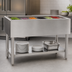 Thumbnail image #3 for Eagle Group SCP-5 Stationary Open Base Ice-Type Cold Pan Serving Counter, 79 Inch Wide, 5-Pan, Stainless Steel