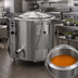 Thumbnail image #3 for Groen EE-80 80-Gallon Electric Self-Contained Steam Jacketed Kettle with Tri-Leg Base