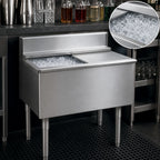 Thumbnail image #3 for Eagle Group 2200 Series B12IC-12D-22 Underbar Ice Bin/Cocktail Unit, 12" Deep Liner, Sliding Cover, 37 lb Capacity, Without Cold Plate
