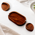 Thumbnail image #3 for American Metalcraft Rimmed Oval Ash Wood Serving Board, 7 x 4 Inches