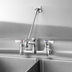 Thumbnail image #4 for Krowne Royal Series Splash-Mounted Service Faucet with 8-Inch Centers, 6.5-Inch Hook Spout, and Vacuum Breaker