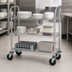 Thumbnail image #3 for Metro Super Erecta SP Heavy Duty 3-Shelf Utility Bus Cart, 60 x 24 x 39 Inches, Brite Zinc Finish
