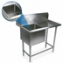 Thumbnail image #3 for John Boos Pro-Bowl 1-Compartment Floor Model Stainless Steel Sink with Right-Hand Drainboard and 10-Inch Backsplash