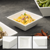 Thumbnail image #3 for American Metalcraft Prestige 3 oz White Porcelain Square Bowl