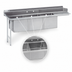 Thumbnail image #3 for Advance Tabco 66-Inch Left Drainboard 3-Compartment Sink Dishtable, 16-Gauge 304 Stainless Steel
