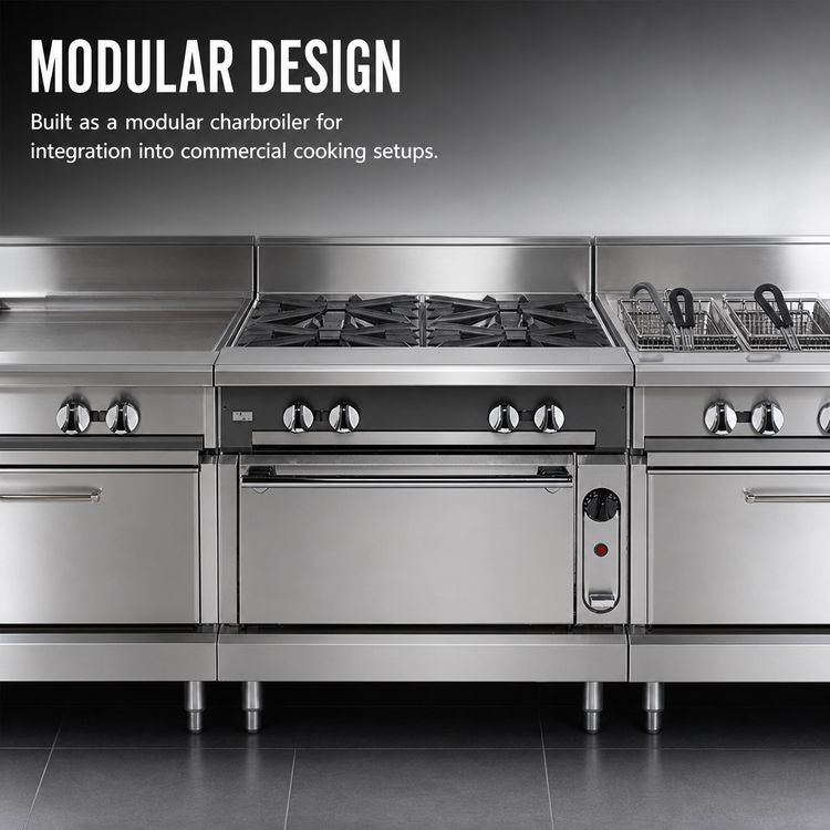Product image #3 for Vulcan V Series 24-Inch Heavy Duty Modular Gas Charbroiler
