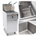 Thumbnail image #3 for Omcan USA 40 lb. Electric Floor Fryer with 2 Baskets, 208V, 1-Phase, 12 kW