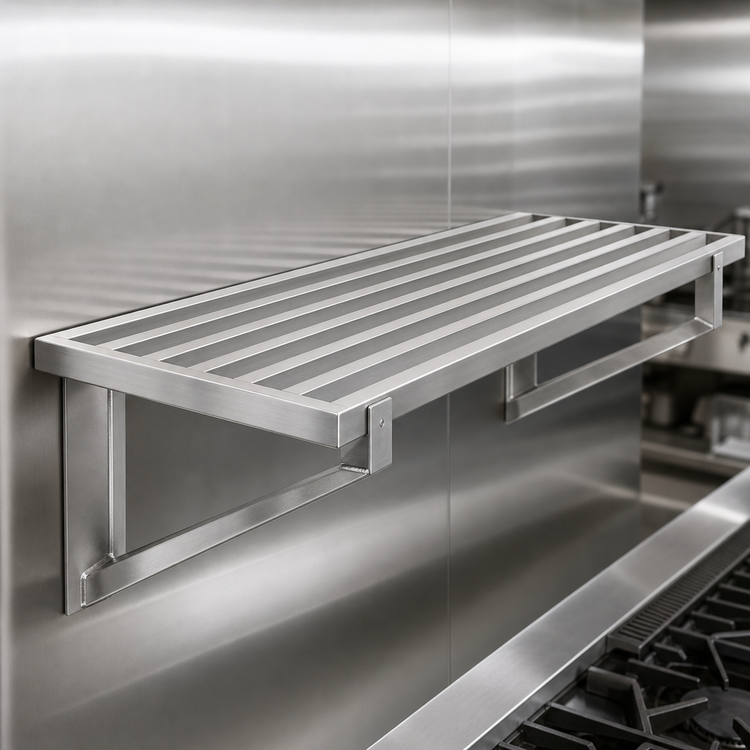 Product image #3 for Eagle Group CLHDWS-18120 120" W x 18" D Cooking Line Heavy Duty Wall Shelf