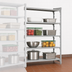 Thumbnail image #4 for Cambro Camshelving Premium Solid 4-Shelf Add-On Polymer Shelving Unit, 21 x 30 x 84 Inch, Speckled Gray