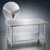 Thumbnail image #3 for Advance Tabco 12-Foot x 36-Inch 304 Stainless Steel Work Table with Adjustable Galvanized Undershelf