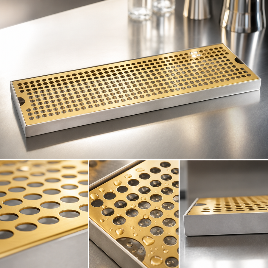 Perforated PVD Brass Grid
