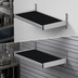 Thumbnail image #3 for Fermod Vented Wall-Mounted Shelving Unit, 38-Inch W x 18-Inch D, Anodized Aluminum