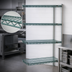 Thumbnail image #3 for EagleGard 4-Tier Add-On Wire Shelving Unit, 48 x 21 x 63 Inches, Blue-Green Hybrid Epoxy