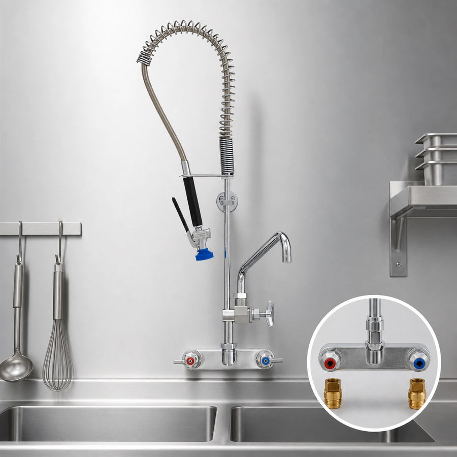 8-Inch Center Backsplash Faucet