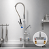 Thumbnail image #3 for Fisher Spring Style Pre-Rinse Unit with Add-On Faucet and 14-Inch Swing Spout, Backsplash Mount, 8-Inch Centers
