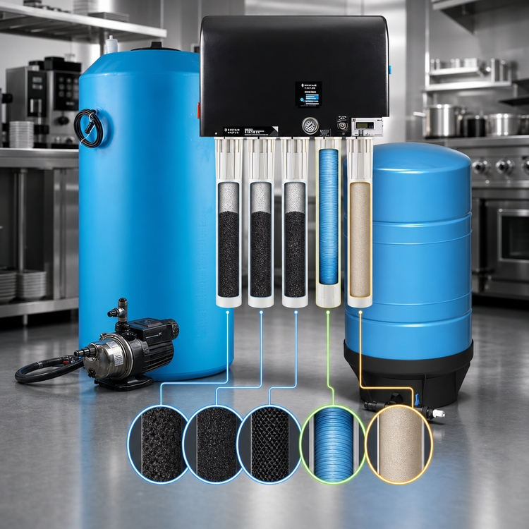Product image #3 for Everpure BWS1500/300 HF PLUS Commercial Reverse Osmosis System with 1500 GPD Production
