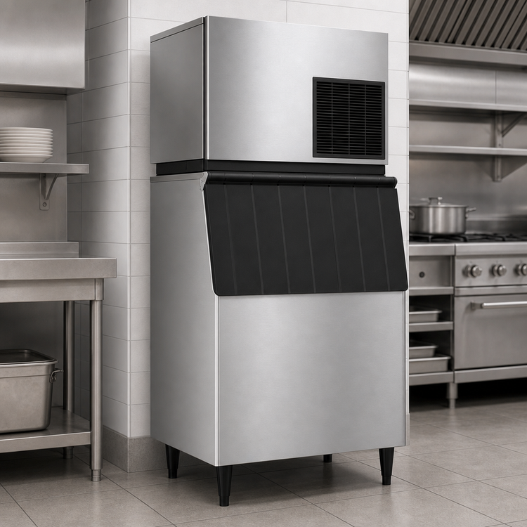 Product image #3 for Hoshizaki B-500SF 30-Inch Wide 500-lb Stainless Steel Ice Storage Bin with Top-Hinged Front-Opening Door