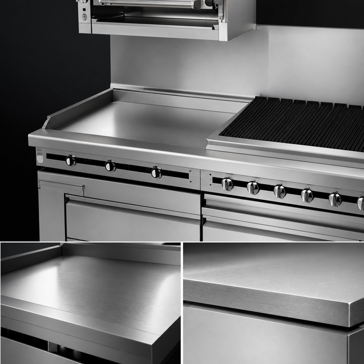 Product image #3 for Titan JMRH-36G 36" Modular Heavy Duty Gas Griddle Top Range with Manual Controls