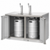 Thumbnail image #3 for Everest Refrigeration EBD2-SS Two-Section Direct Draw Keg Refrigerator, 57-3/4-Inch Wide, Stainless Steel, 2 Half-Barrel Capacity