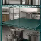 Thumbnail image #3 for Eagle Group QuadPlus QPF-2454E-GS-X Solid Green Polymer Shelf Mat, 54 x 24 Inches, Antimicrobial, Epoxy Wire Frame Case of 2