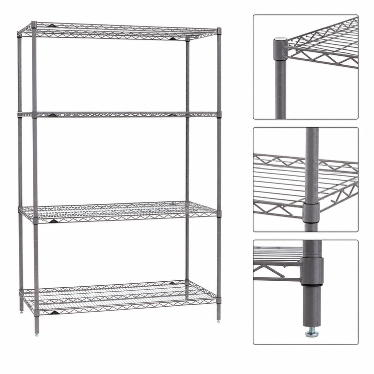 Product image #3 for Metro Super Erecta 36"W x 21"D x 74"H 4-Shelf Wire Starter Shelving Unit