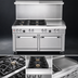 Thumbnail image #3 for Ultimate 48-Inch Gas Restaurant Range with 2 Star/Sauté Front Burners, 2 Rear Non-Clog Burners, 24-Inch Griddle, and 2 Space Saver Ovens