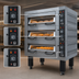 Thumbnail image #3 for BakeMax 3-Deck Electric Artisan Stone Deck Oven with Steam Injection for 18 x 26 Inch Pans