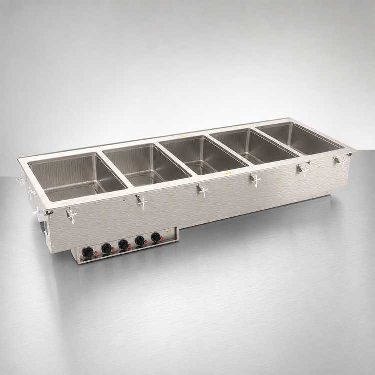 Product image #3 for Vollrath Five-Well Drop-In Hot Food Well with Marine Grade Stainless Steel Wells, Thermostatic, 240V