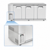Thumbnail image #4 for Atosa Three-Section Back Bar Cooler with Self-Contained Side-Mount Refrigeration and Solid Locking Doors, 30.1 Cu. Ft.