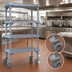 Thumbnail image #3 for Millenia Mobile Polymer Starter Shelving Unit with 5 Open Grid Shelves, 72